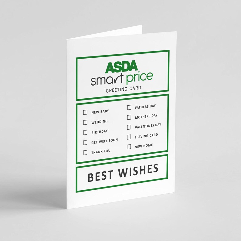 Asda Birthday Card New Baby Thank You New Home Fathers Etsy