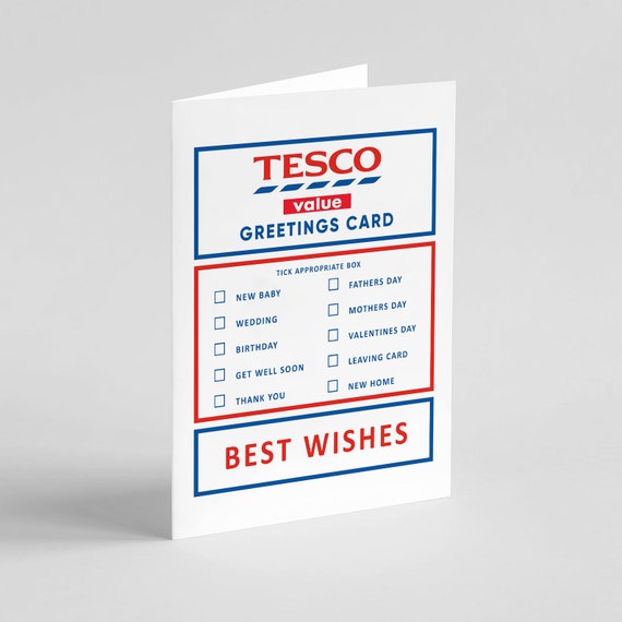 Tesco Birthday Card New Baby Thank You New Home Fathers Etsy UK