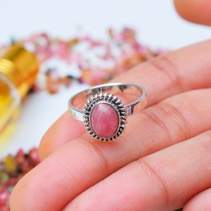 Oval Ruby 925 Sterling Silver Ring - July Birthstone
