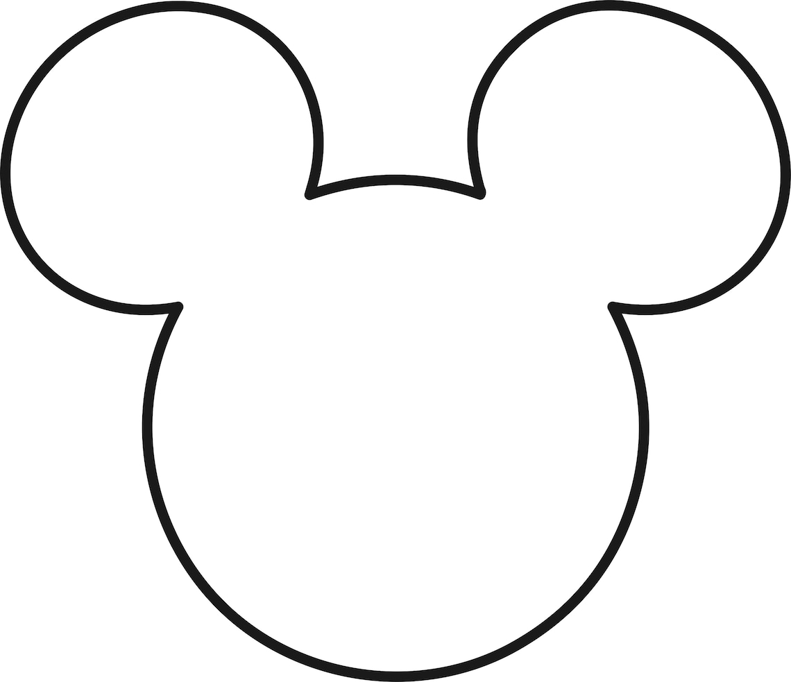 Mickey Mickey head svg Svg ai png jpg pdf files Mickey | Etsy