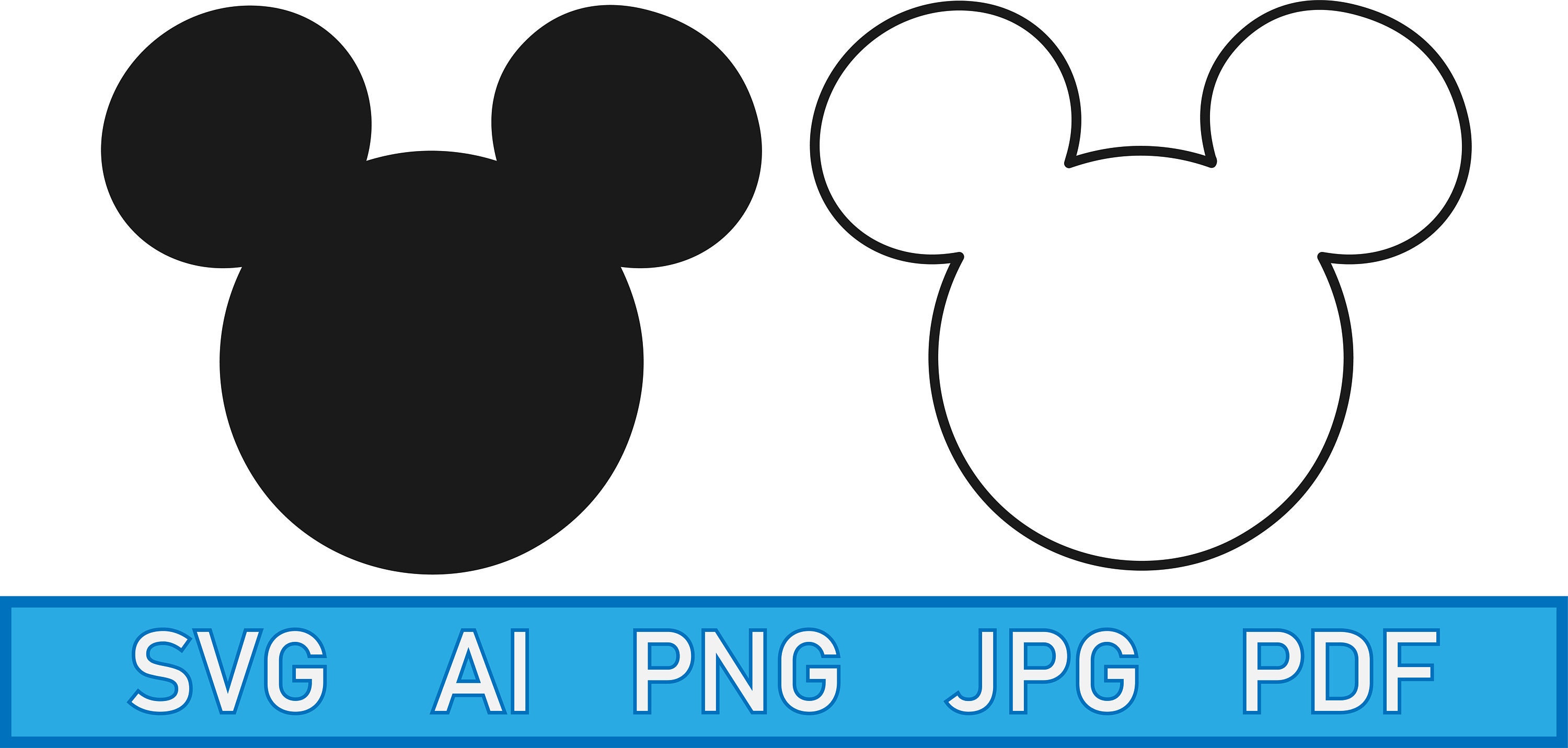 Mickey Head SVG
