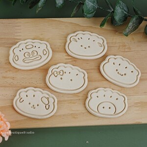Cartoon Dumpling Cookie Cutter, Dumpling Cookie Mold Set, Dumpling Cookie Stamp Set, Handmade Dumpling Cutter, Home Baking Mold, Mold Gifts