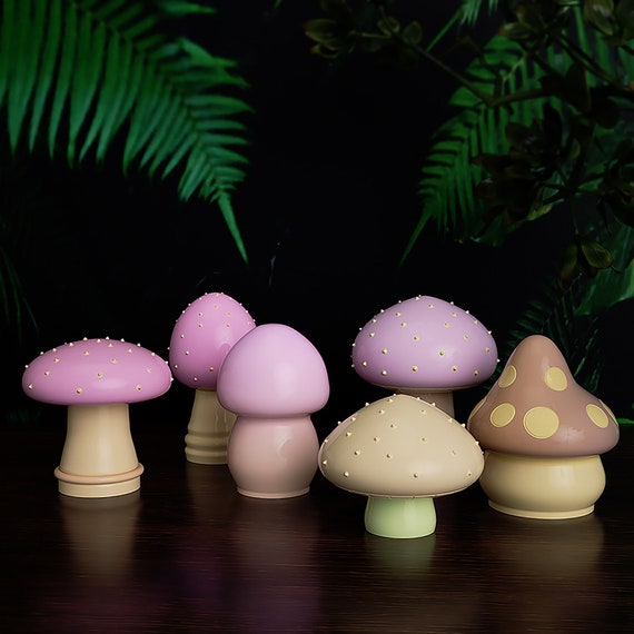 3D Mushroom Resin Mold,cement Concrete Mold,mushroom Ornament Mold,scented  Candle Mold,clay Plaster Candle Mold,mushroom Craft Art 