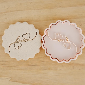 Love Heart Cookie Cutter,Romantic Love Cookie Cutter,Wedding Heart Cookie Cutter,ALove Themed Cookie Cutter,Wedding Fondant Cookie Cutter