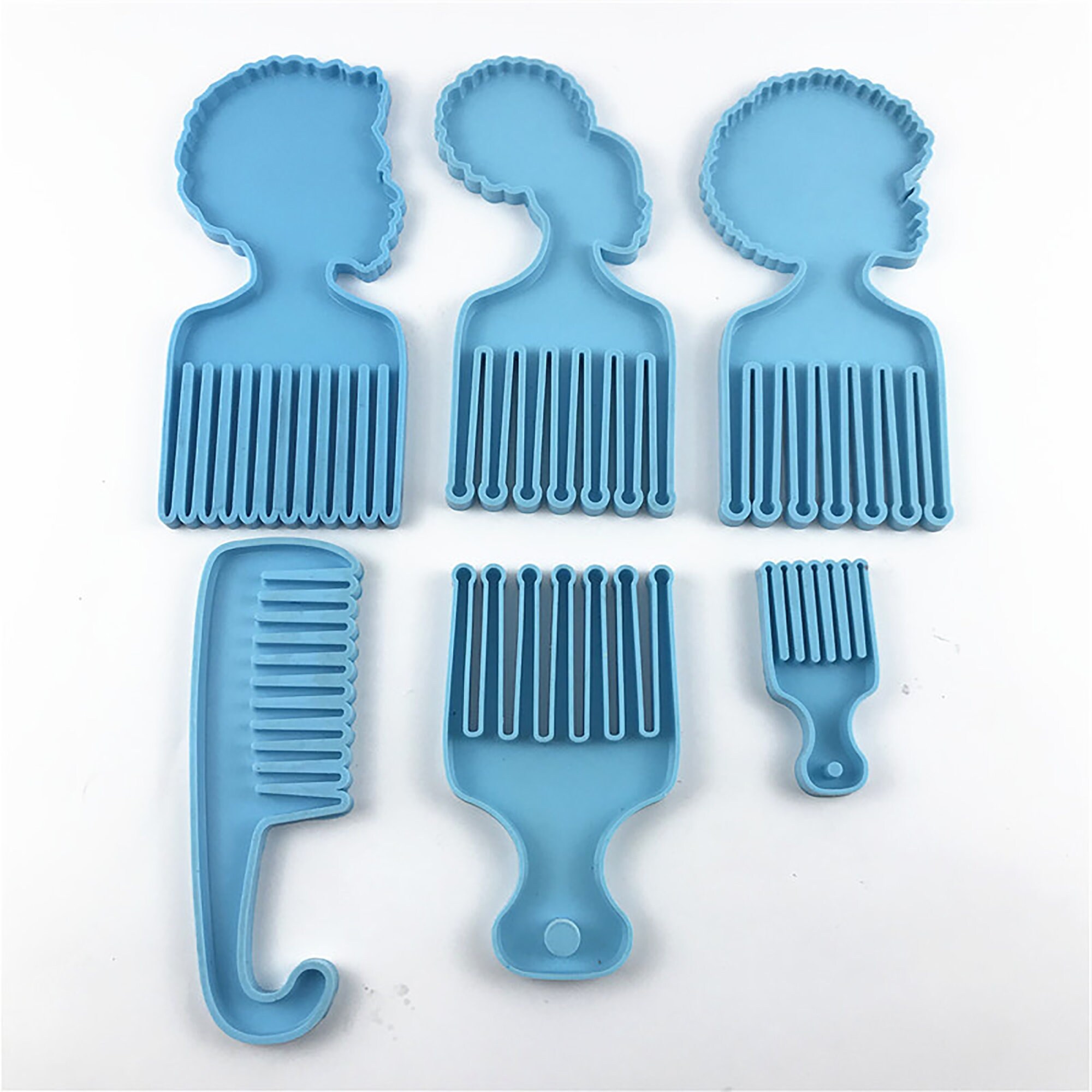 Hair Comb Resin Mold Bath Comb Silicone Moldwomen Head Comb Etsy UK