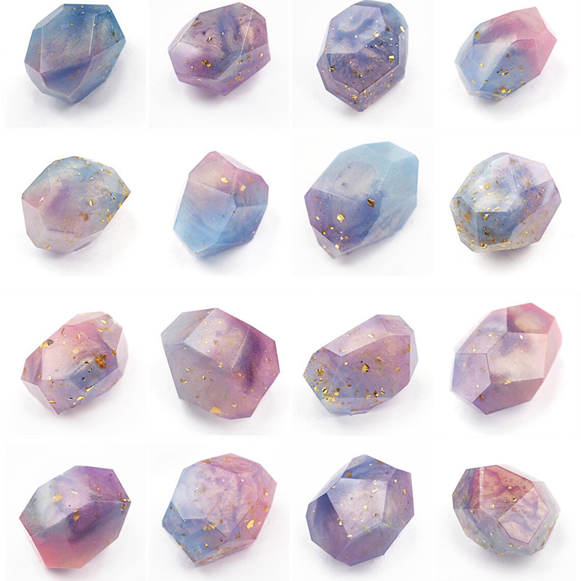 2Pack Diamond MouldGemstone Mold Faceted Gem Resin Mold Etsy