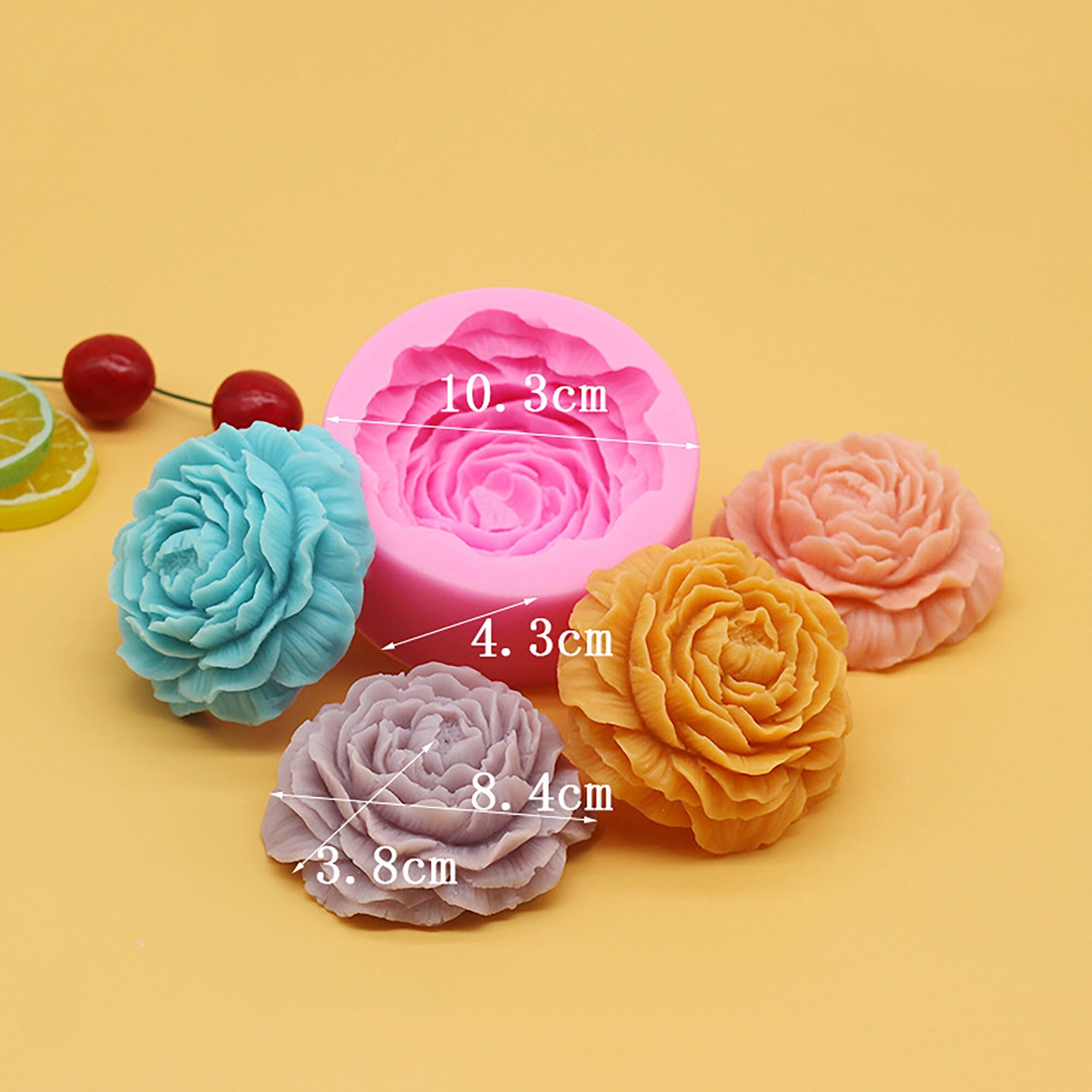 3D Silicone Candle Mold Peony Flower Handmade Soap AromatherapyLarge Plaster 3D Silicone Candle Mold Peony Flower Handmade Soap AromatherapyLarge Plaster