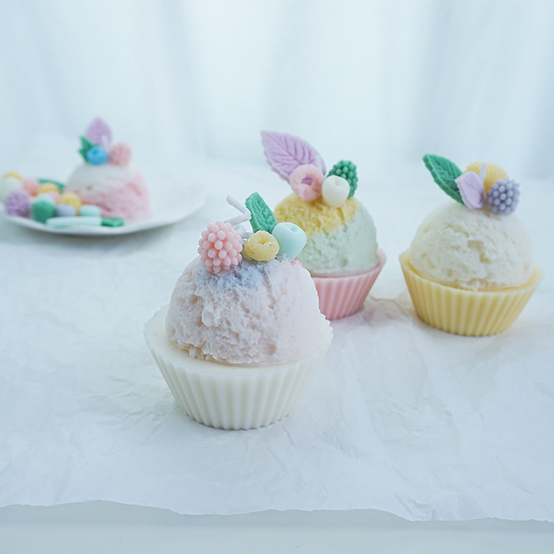 3D Ice Cream Cake Mold Semicircle Cake MoldResin Cake Etsy