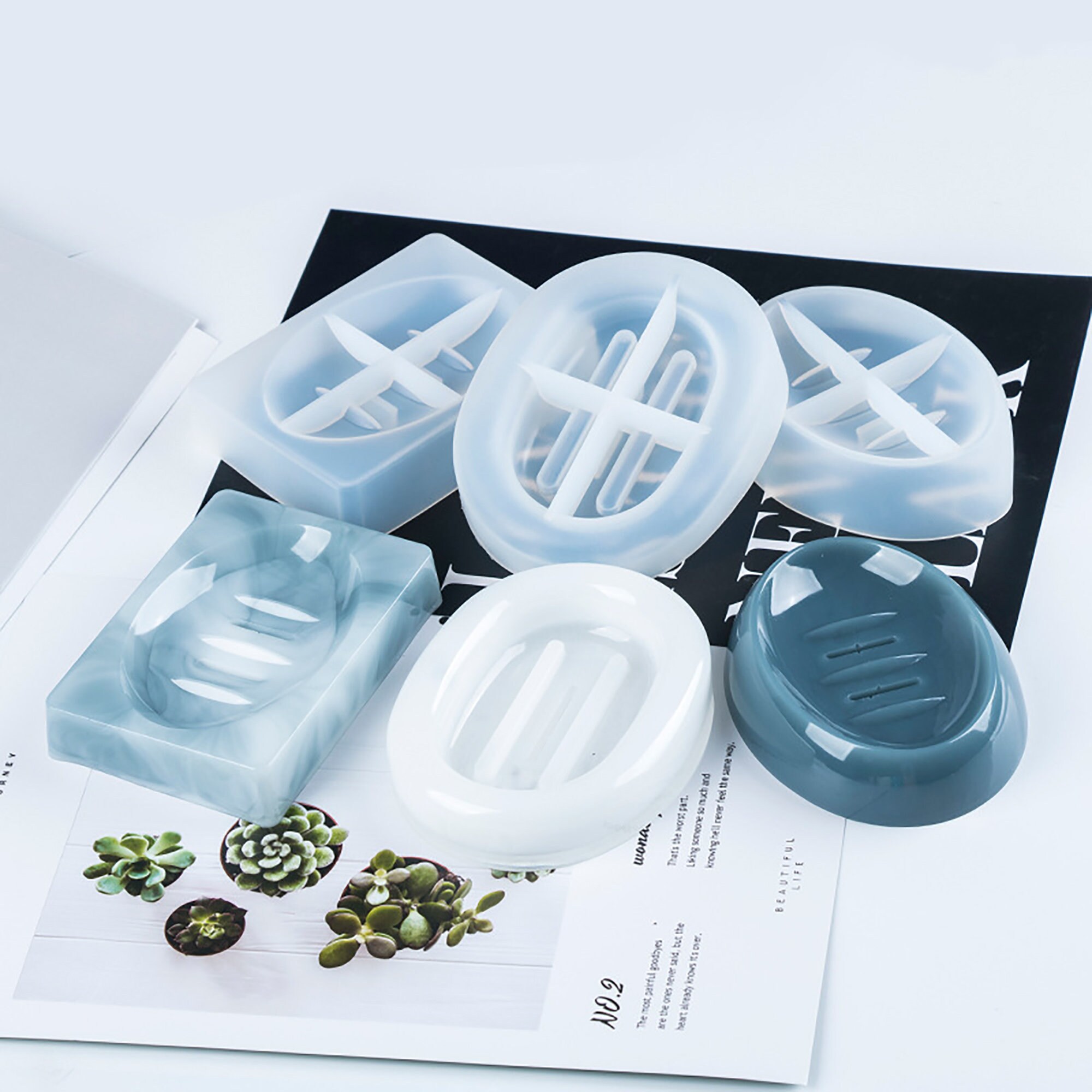 Soap Holder Resin Mold Reusable Drain Soap Dish Mold Soap Etsy