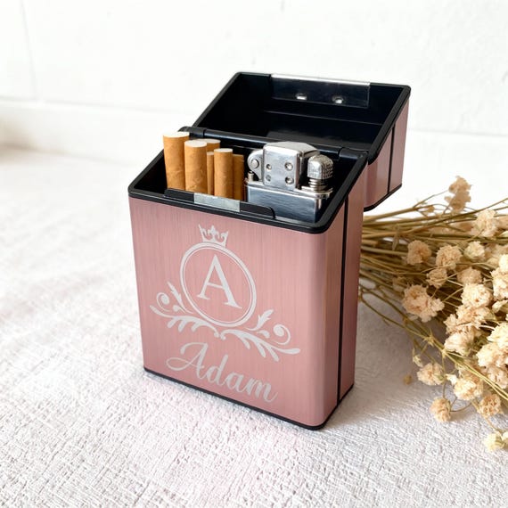 decorative cigarette cases Women Case, Vintage Cigarrette Box, Floral Metal Case, Paris Purse or Wallet, Eiffel Tower Decor, Credit Card Holder, Gift for Her Engraved Wood Cigarette Case holds cash Personalized Cigarette Case,Cigarettes Holder,Cigarette Box,Birthday