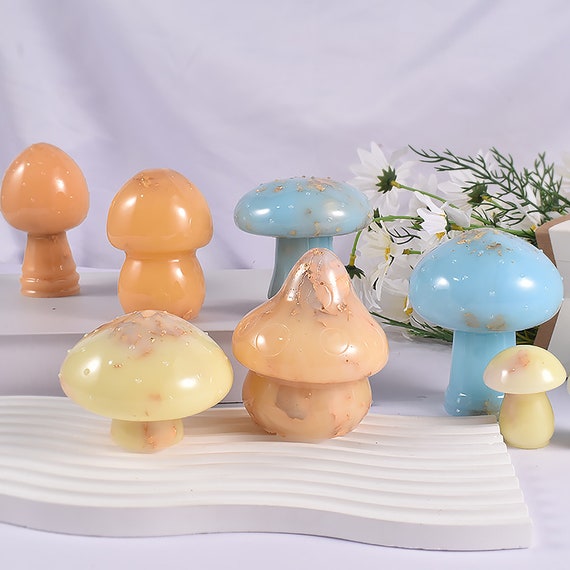 3D Mushroom Resin Mold,cement Concrete Mold,mushroom Ornament Mold,scented  Candle Mold,clay Plaster Candle Mold,mushroom Craft Art 