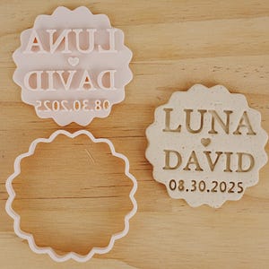 Custom Name Cookie Cutter,Wedding Baking Mold,Personalized Cookie Mold,Wedding Cookie Cutter Set,Heart Letter Cookie Mold,Custom Baking Tool
