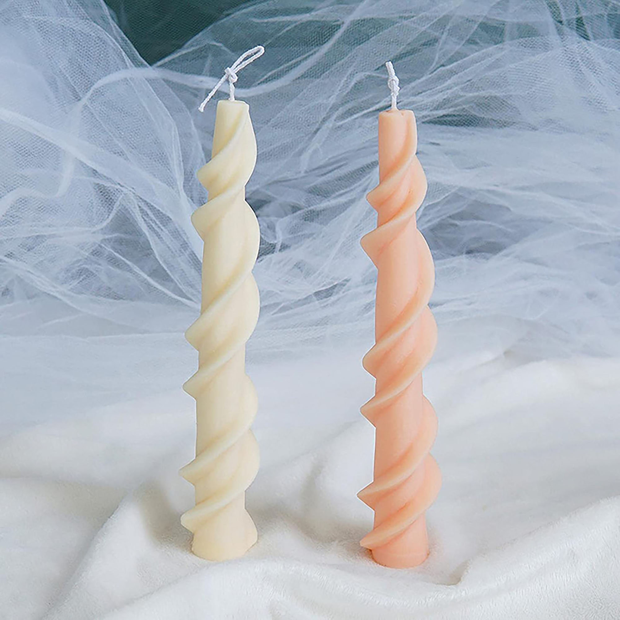 Long Spiral Candle MoldTransparent Silicone MoldGeometric Etsy