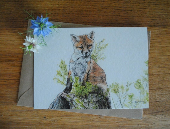 Carte postale en bois lynx portrait