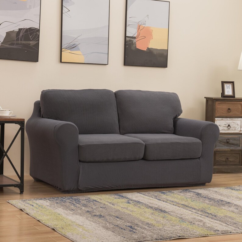 Sofa Slipcover Sets With Separate Backrest Cushion Covers Etsy