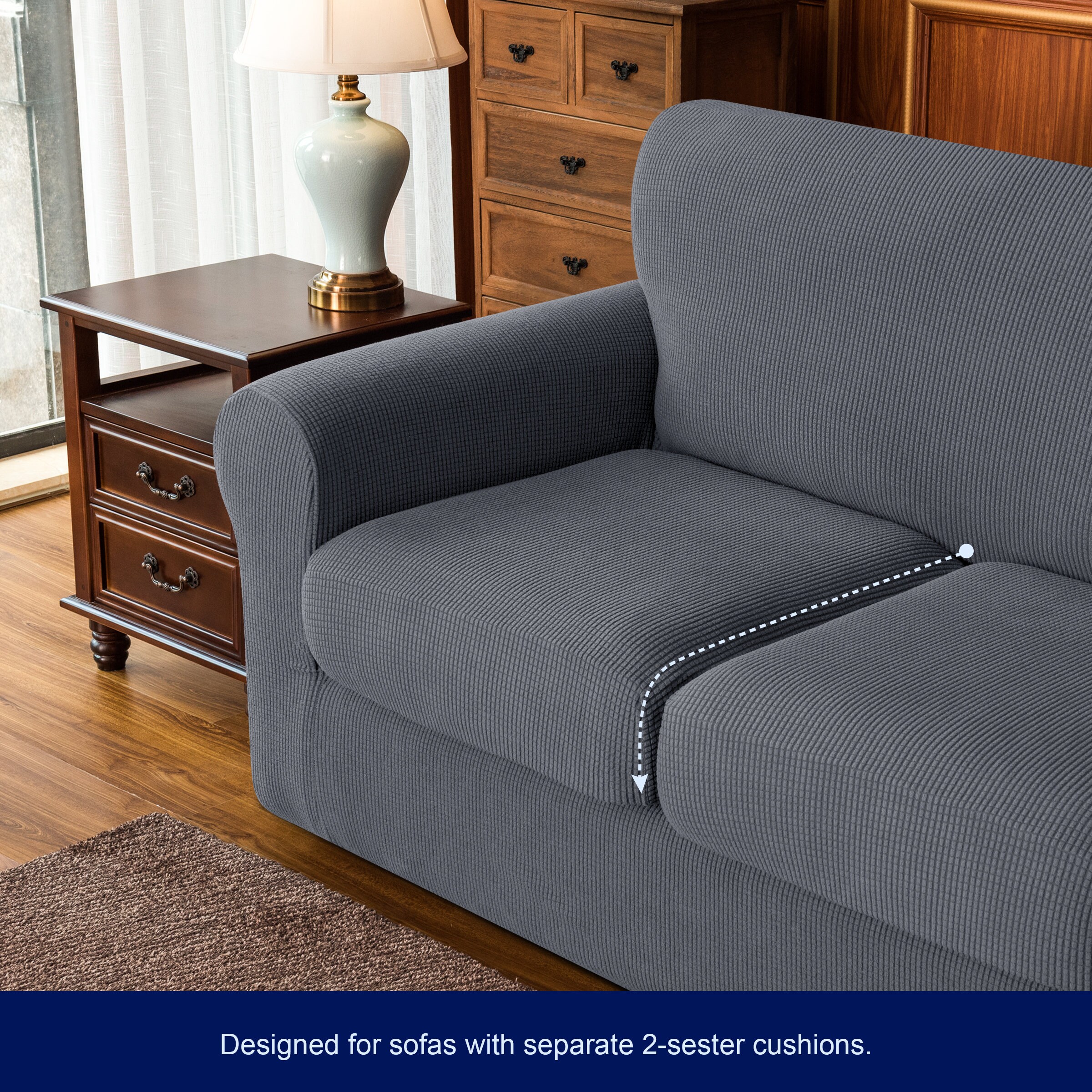 Sofa Cover High Stretch Couch Slipcover with Separate Cushion Etsy