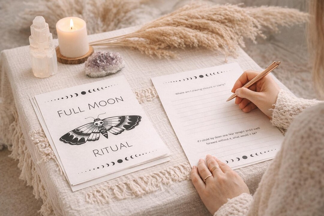 Full Moon Journal Ritual Worksheets - Etsy