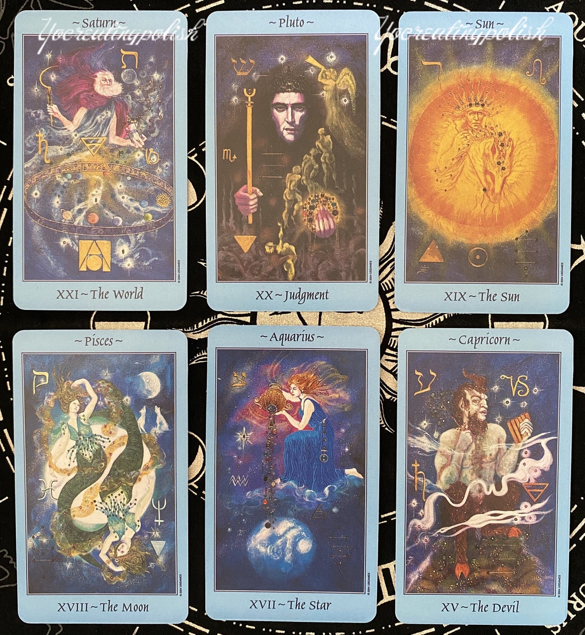 Celestial Tarot Cards A 78Card Deck Guidebook PDF Tarot Etsy