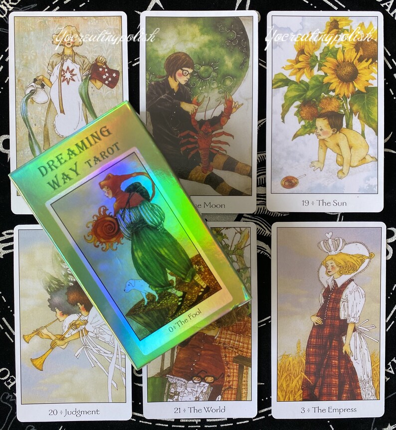 dreaming way tarot cards : a 78 card deck guidebook pdf etsy dreaming way tarot cards