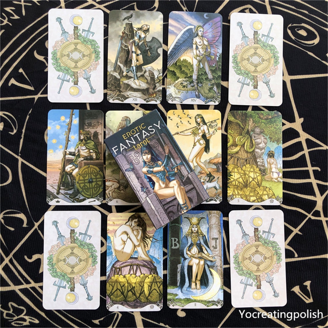 Erotic Fantasy Tarot Cards : A 78-Card Deck Guidebook PDF | Etsy