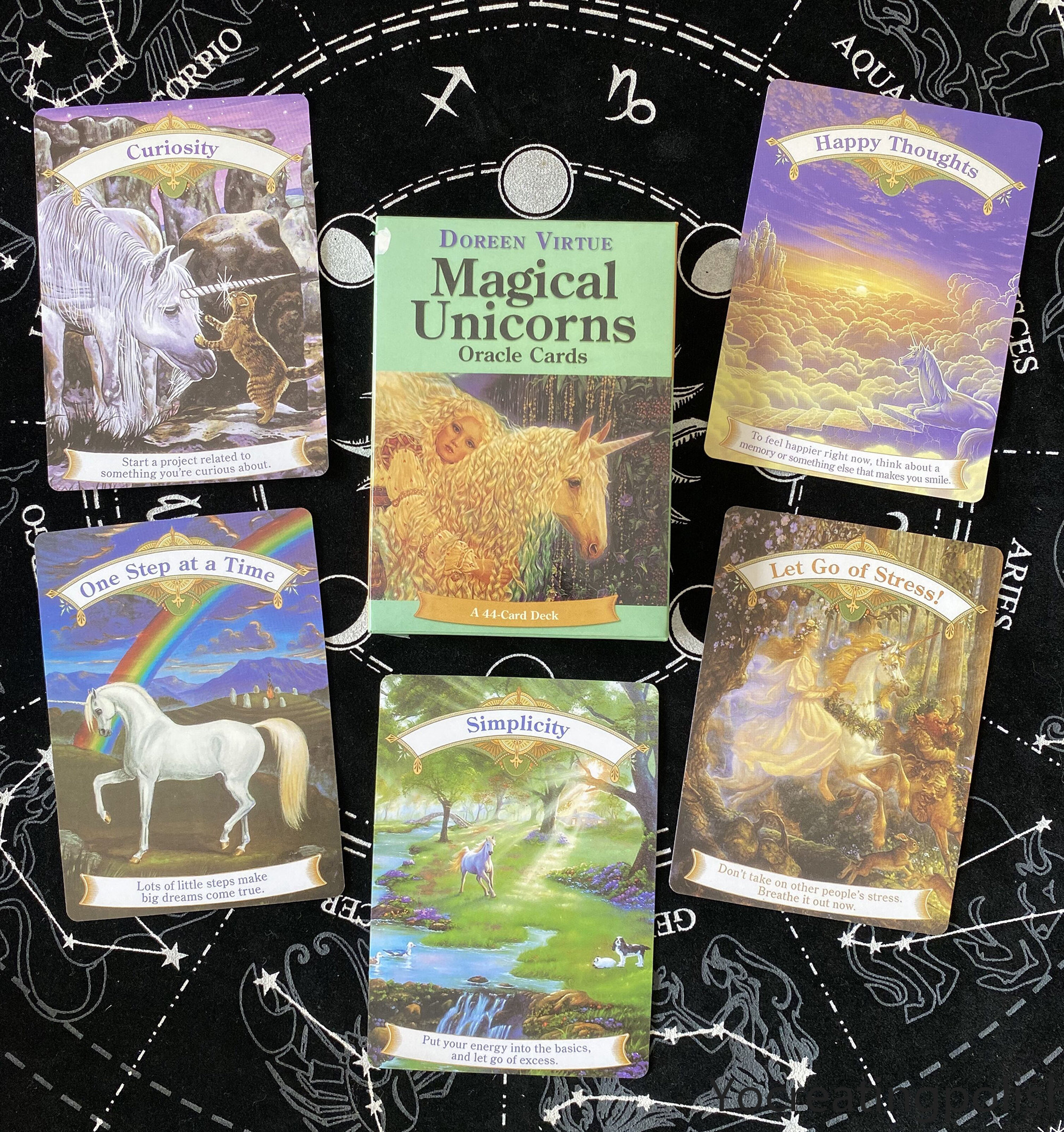 Magical Unicorn Oracle Cards A 44Card Deck Guidebook PDF Etsy