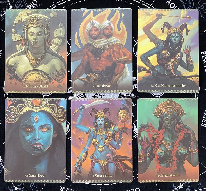 Kali Oracle Cards A 44 Card Deck Guidebook PDF Tarot Etsy
