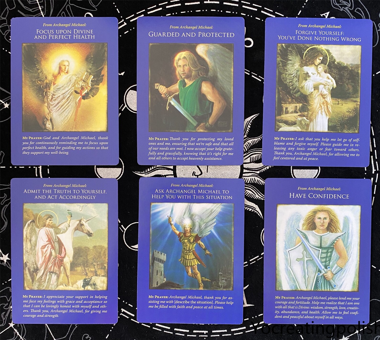 Archangel Michael Oracle Cards A 44Card Deck Guidebook Etsy