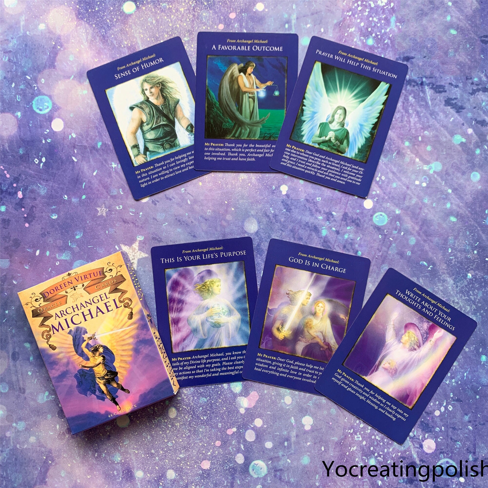 Archangel Michael Oracle Cards A 44Card Deck Guidebook Etsy