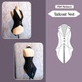 Victorian Tailcoat Vest Pattern | Gothic Halter Vest | Waistcoat | A4,US Letter & A0 + Sewing instructions product logo