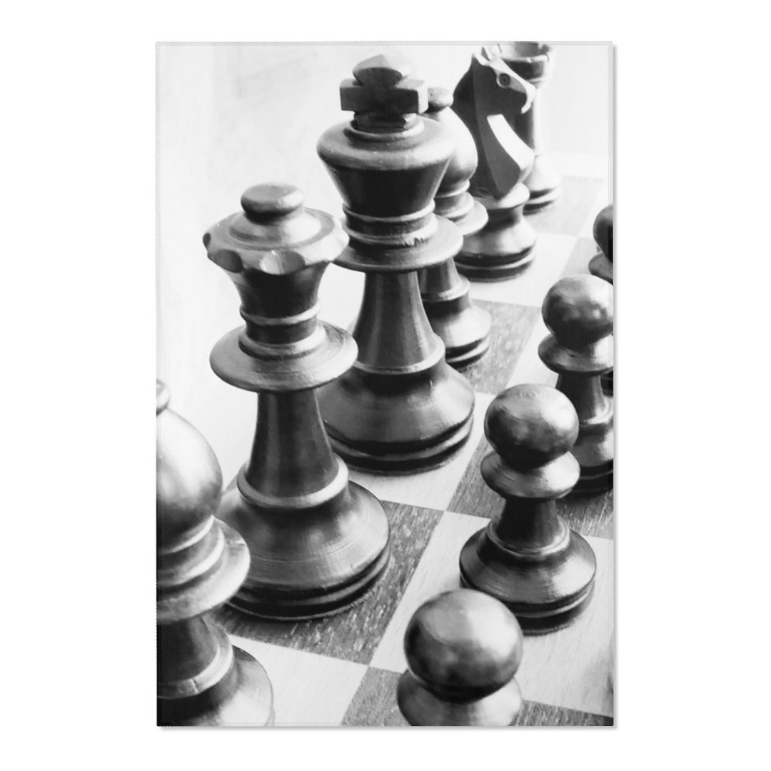 Super Fun Chess Board Area Rug - Etsy