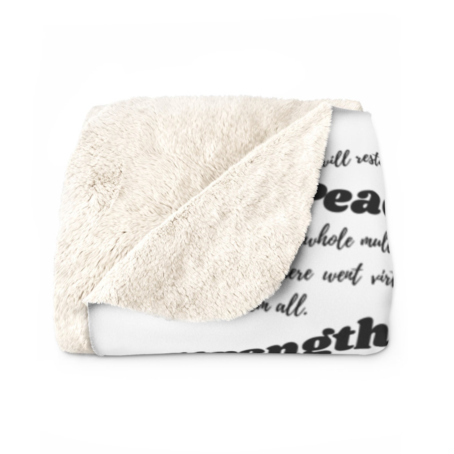 Healing Scriptures Sherpa Fleece Prayer Blanket Etsy