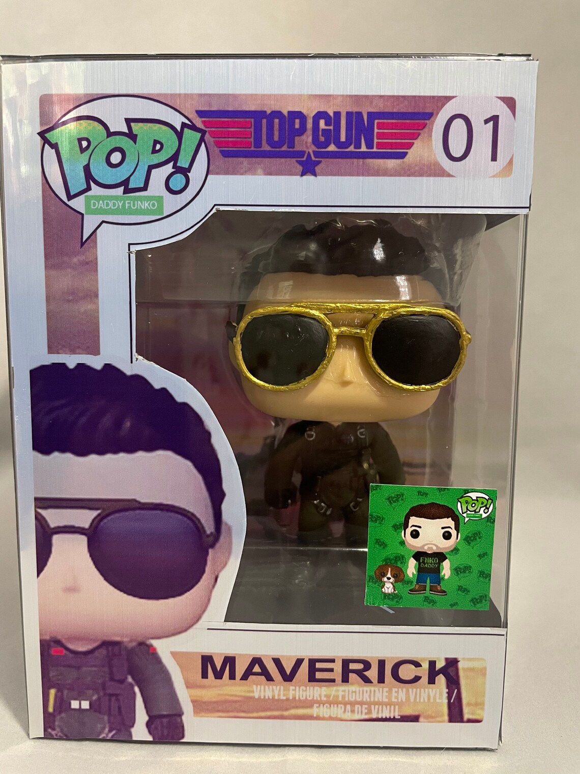 Maverick Top Gun custom made to order funko pop | Etsy