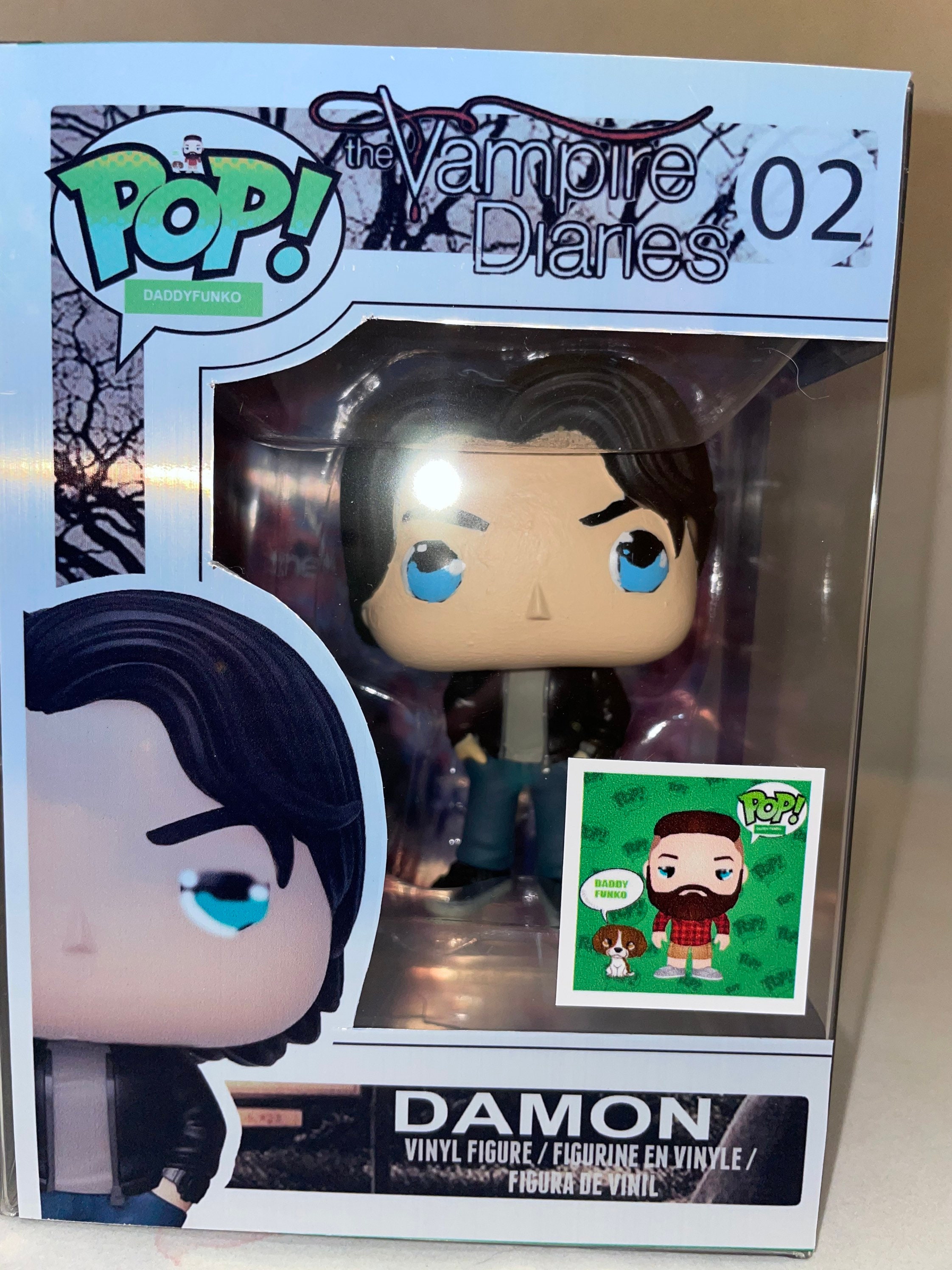 Damon Salvatore Vampire Diaries Made To Order Custom Funko Etsy Uk