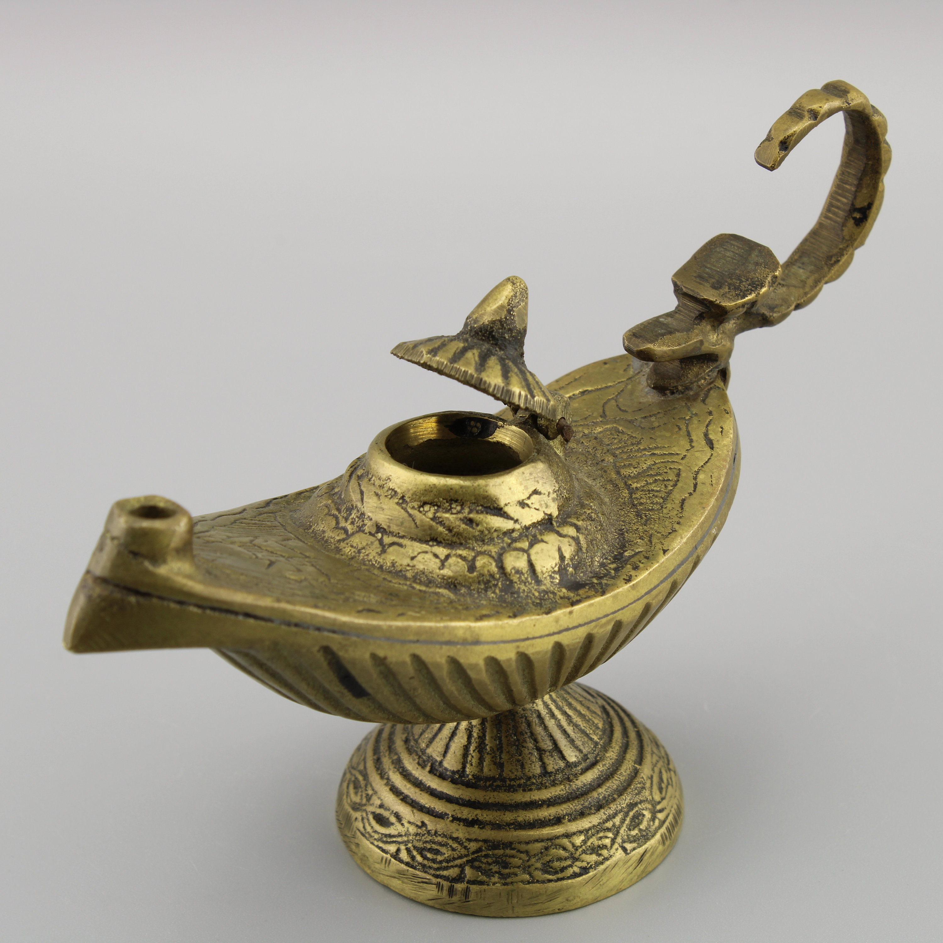 Aladdin Lamp Antique Bronze Oil Lamp Vintage Rare Oil Etsy