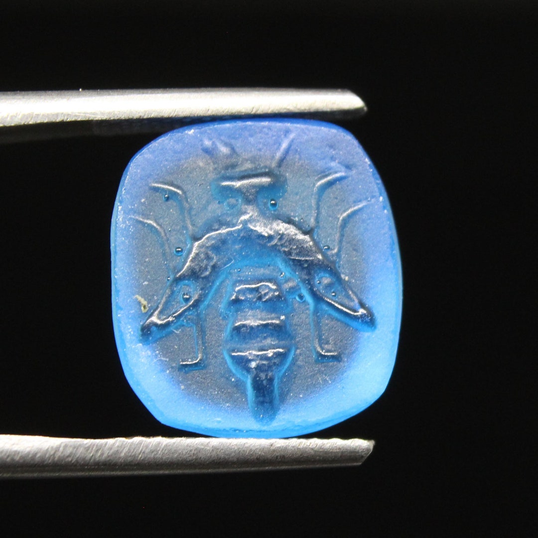 Handmade Handmade Venetian Glass Greek Bee Intaglio Roman - Etsy