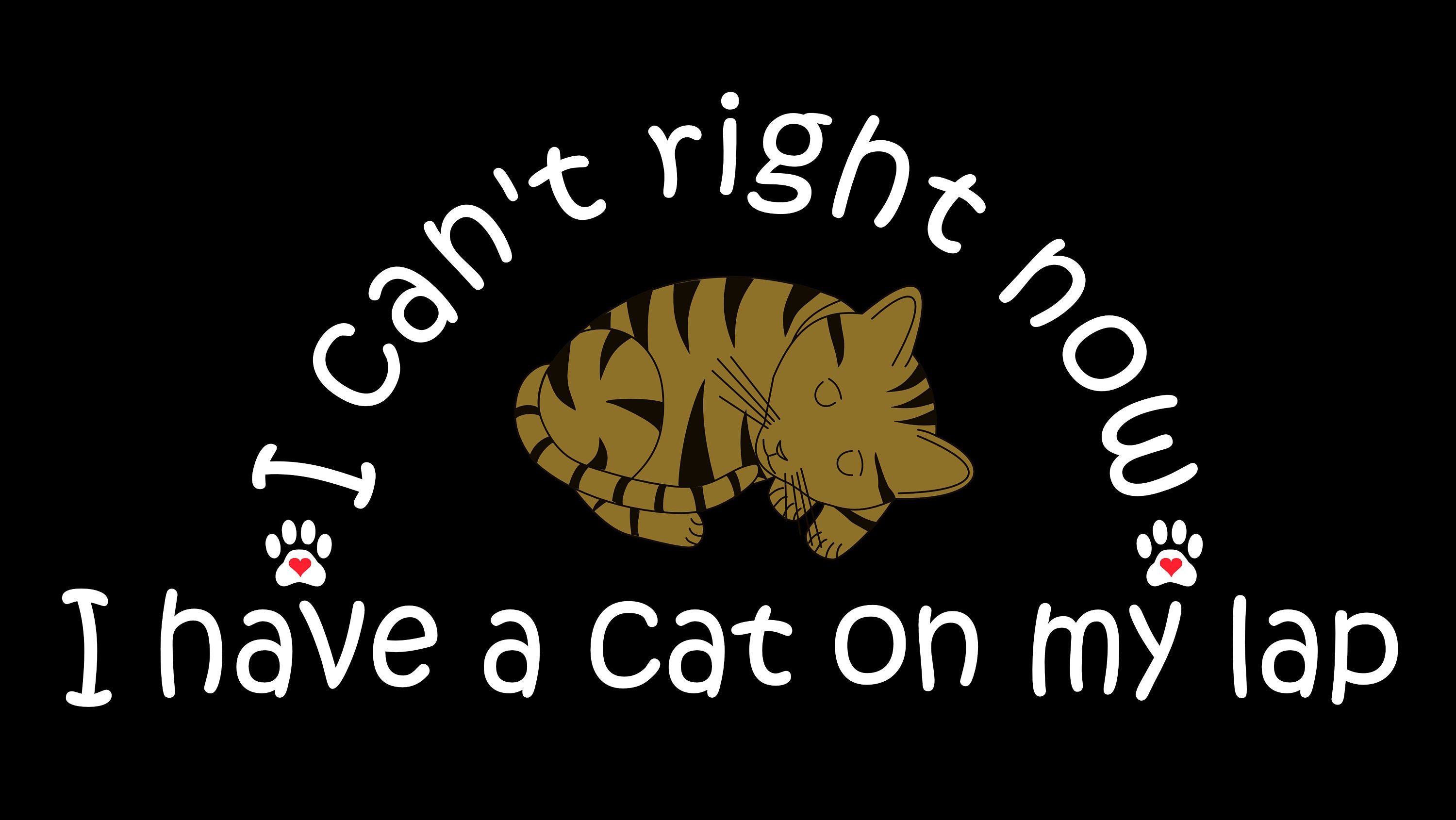 I Can't Right Now I Have a Cat on My Lap, Cat Lover Shirt, Cat Mom, Cat