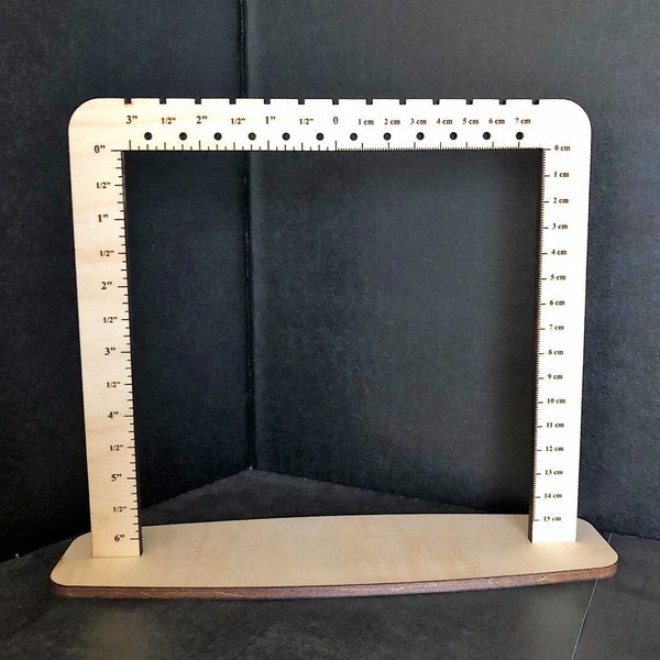 Jewelry Display Stand with Measurements, Earring Display Stand Holder, Product Photo Prop Wooden Stand for Jewelry, Display Stand with Ruler