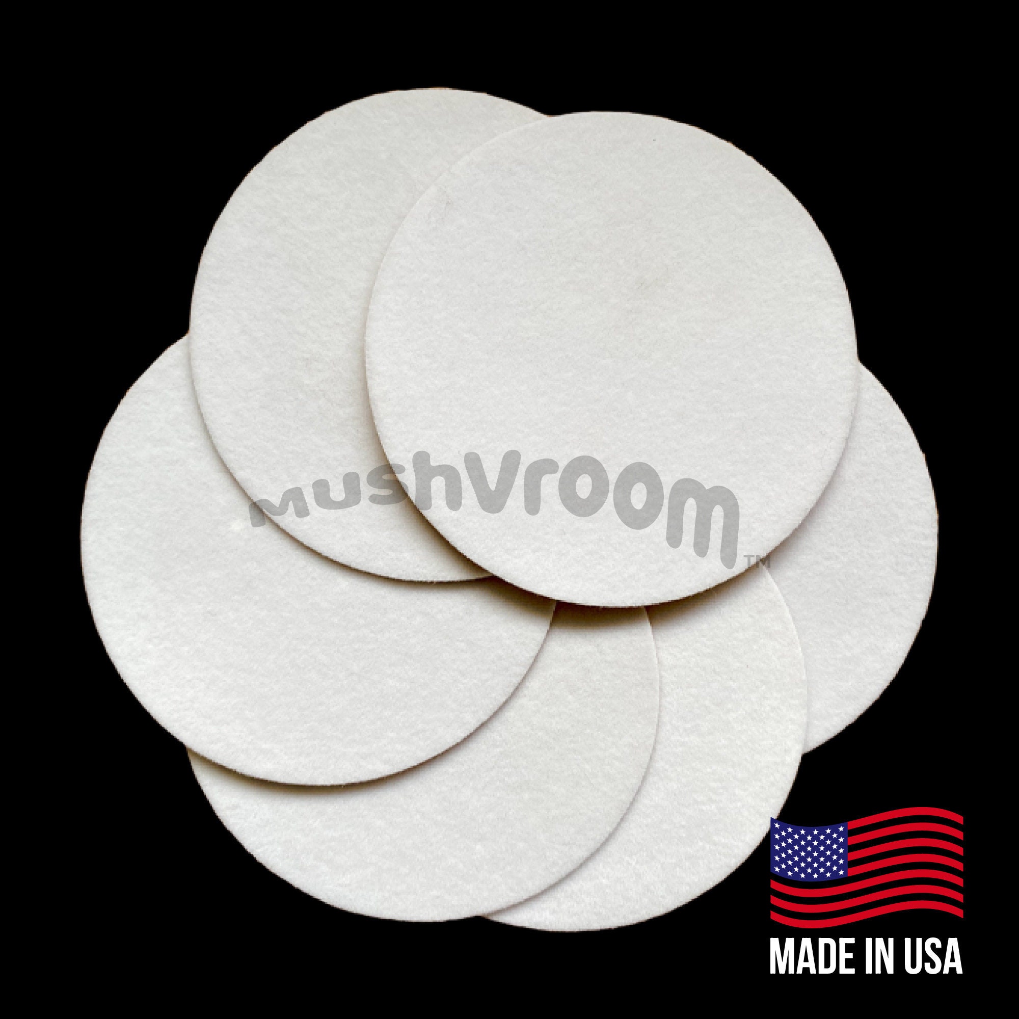 24 Pcs 2.5" Monotub Adhesive Filter Disks-3MM Thick Monotub Filter