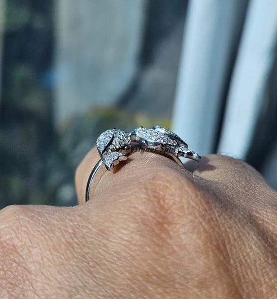 Bird Inspired Ring, Open Cuff Adjustable Sparrow Bird Ring, Love