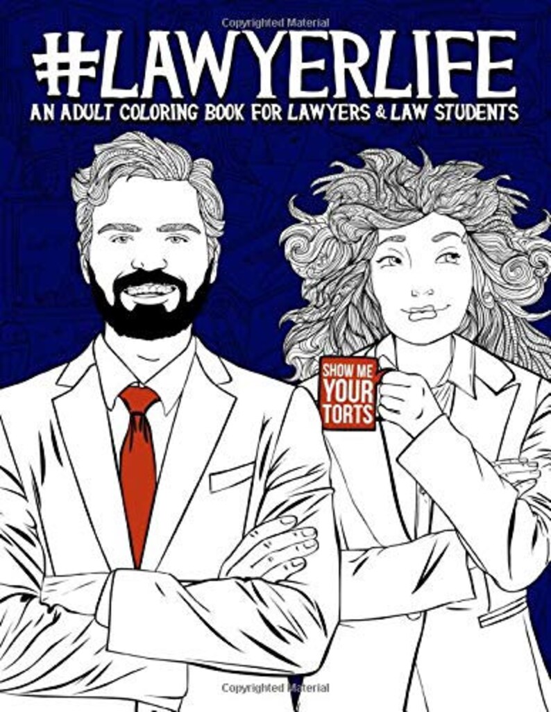 Lawyers An Adult Coloring Book for Lawyers & Law Students | Etsy