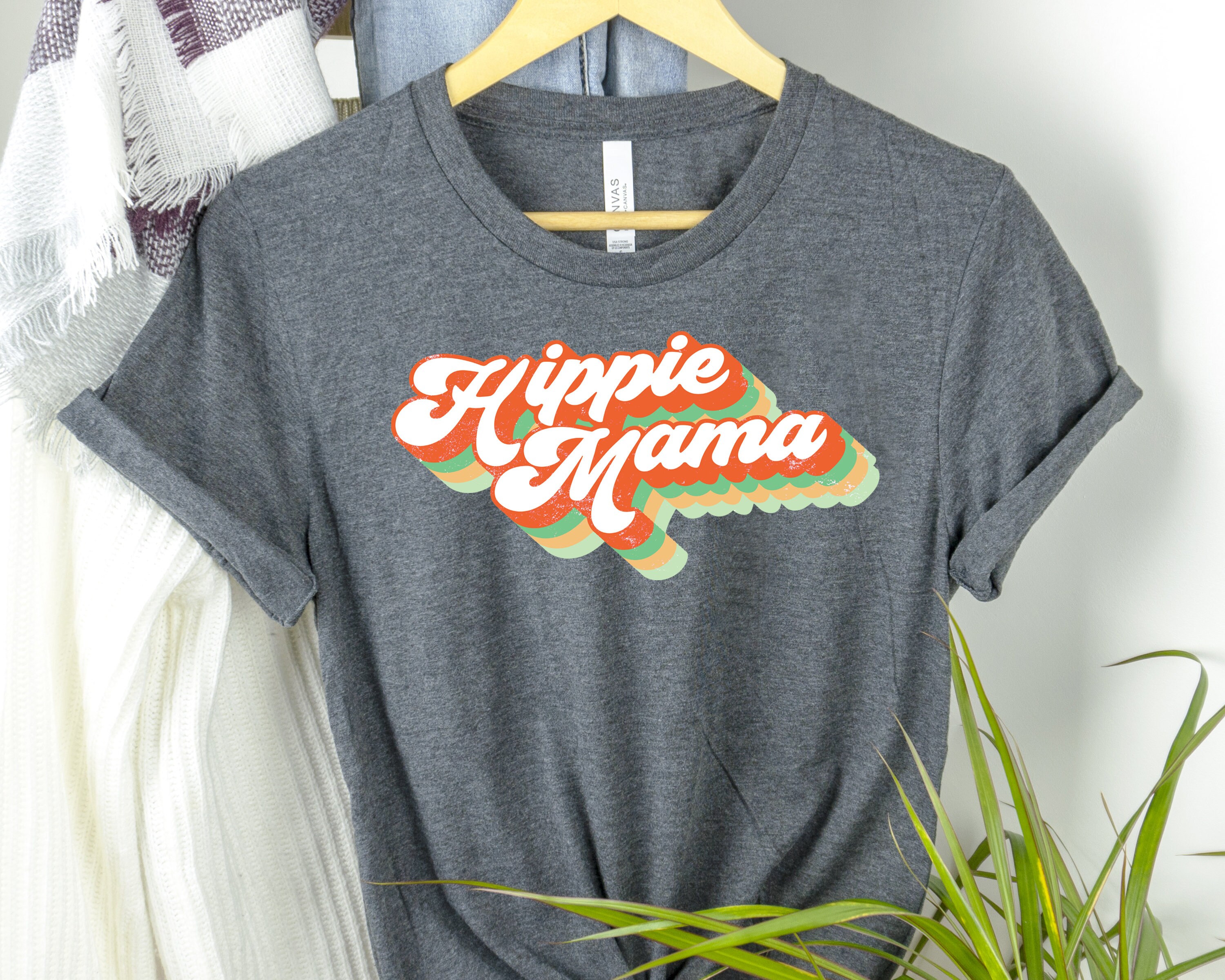 Hippie Mama Shirt Hippie Shirt Funny Mom Shirt Gift for Etsy