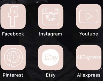 Pink App Cover Etsy Pink App Cover Etsy