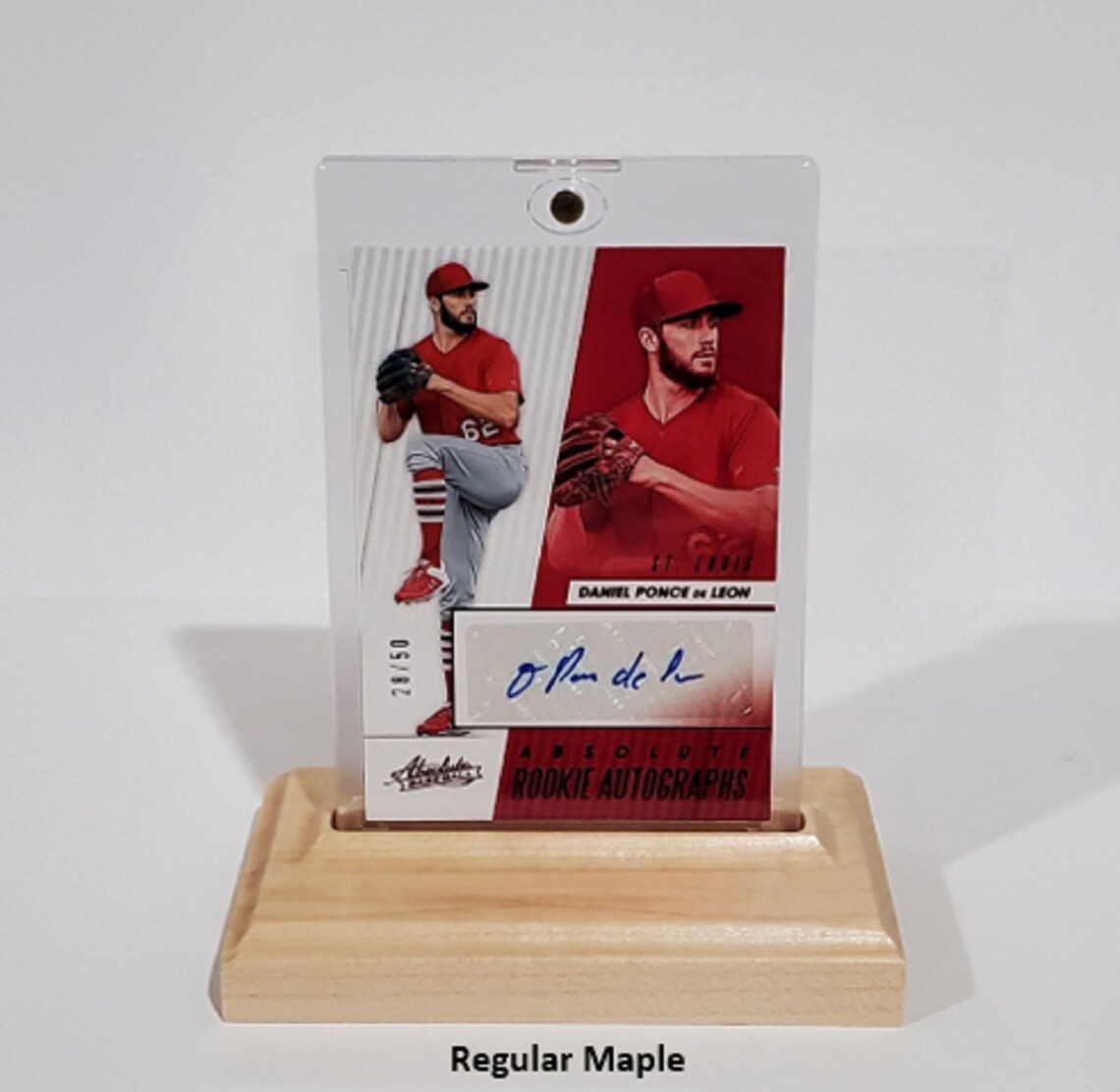 Natural Maple Wood Baseball Card or Trading Card Display Etsy