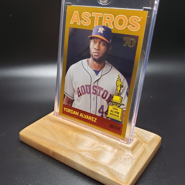 Wooden Baseball Card Stand Etsy