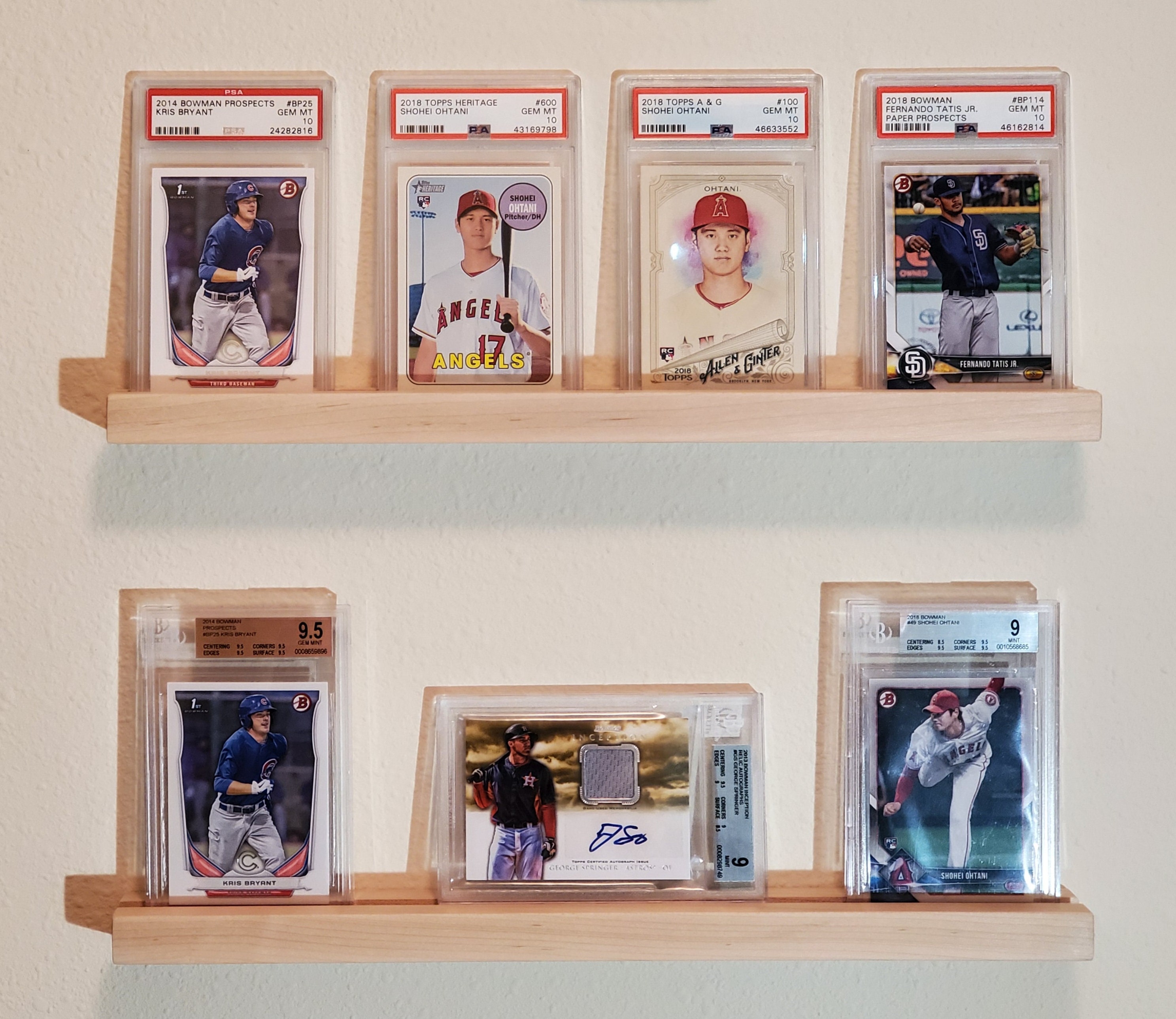 Natural Wood Sports Card Trading Card Game Card Shelves Etsy