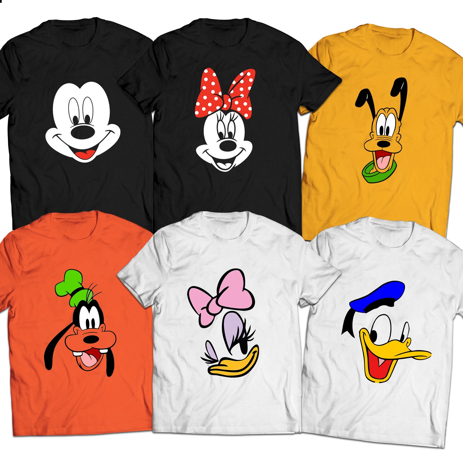 Mickey Mouse Minnie Mouse Donald Duck Daisy Duck Goofy Pluto | Etsy