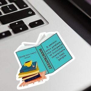 Booktrovert Vinyl Sticker: Funny Book Lover Decal