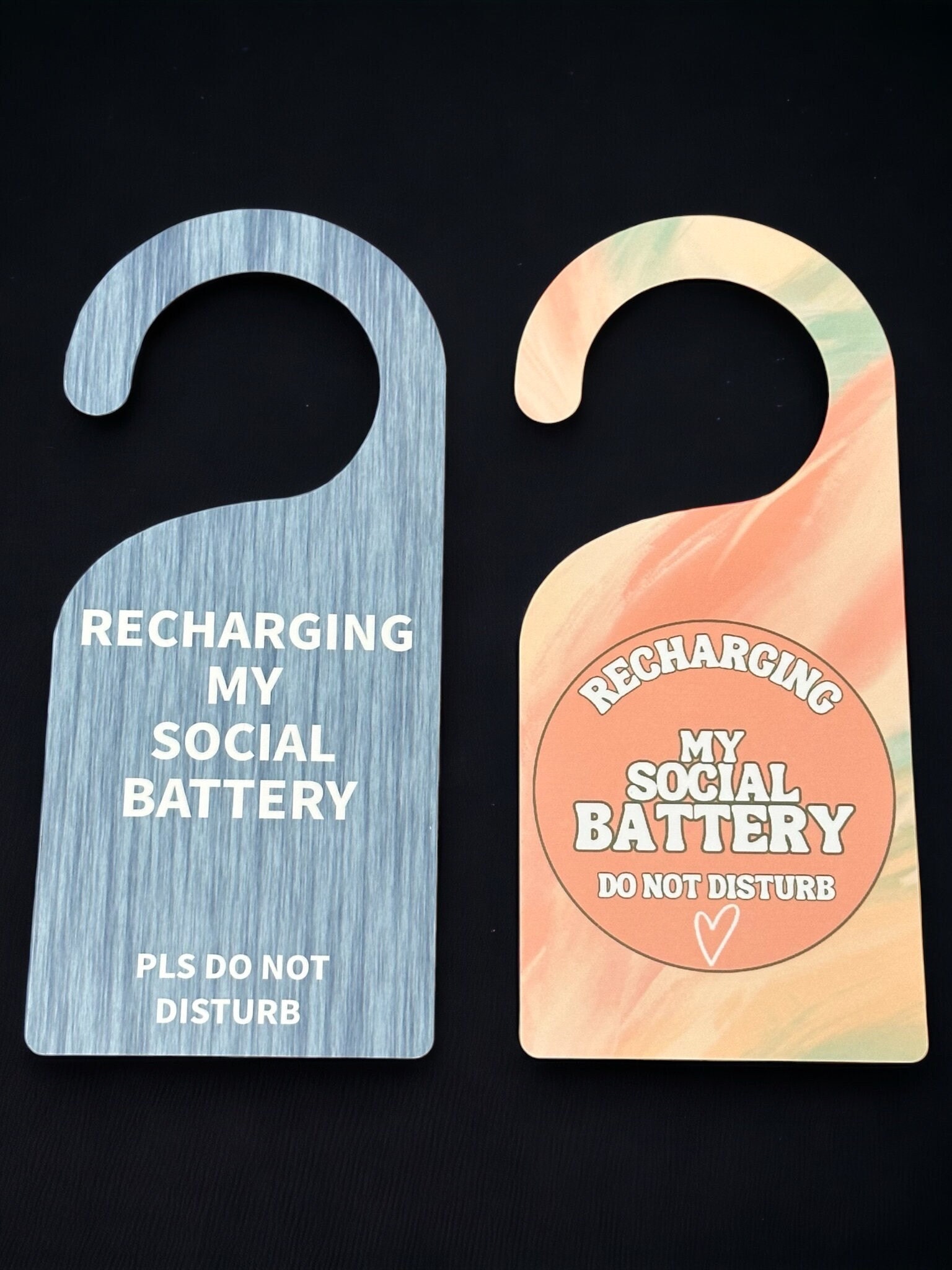 Introvert Gift, Do Not Disturb Door Hanger Sign, Social Battery ...
