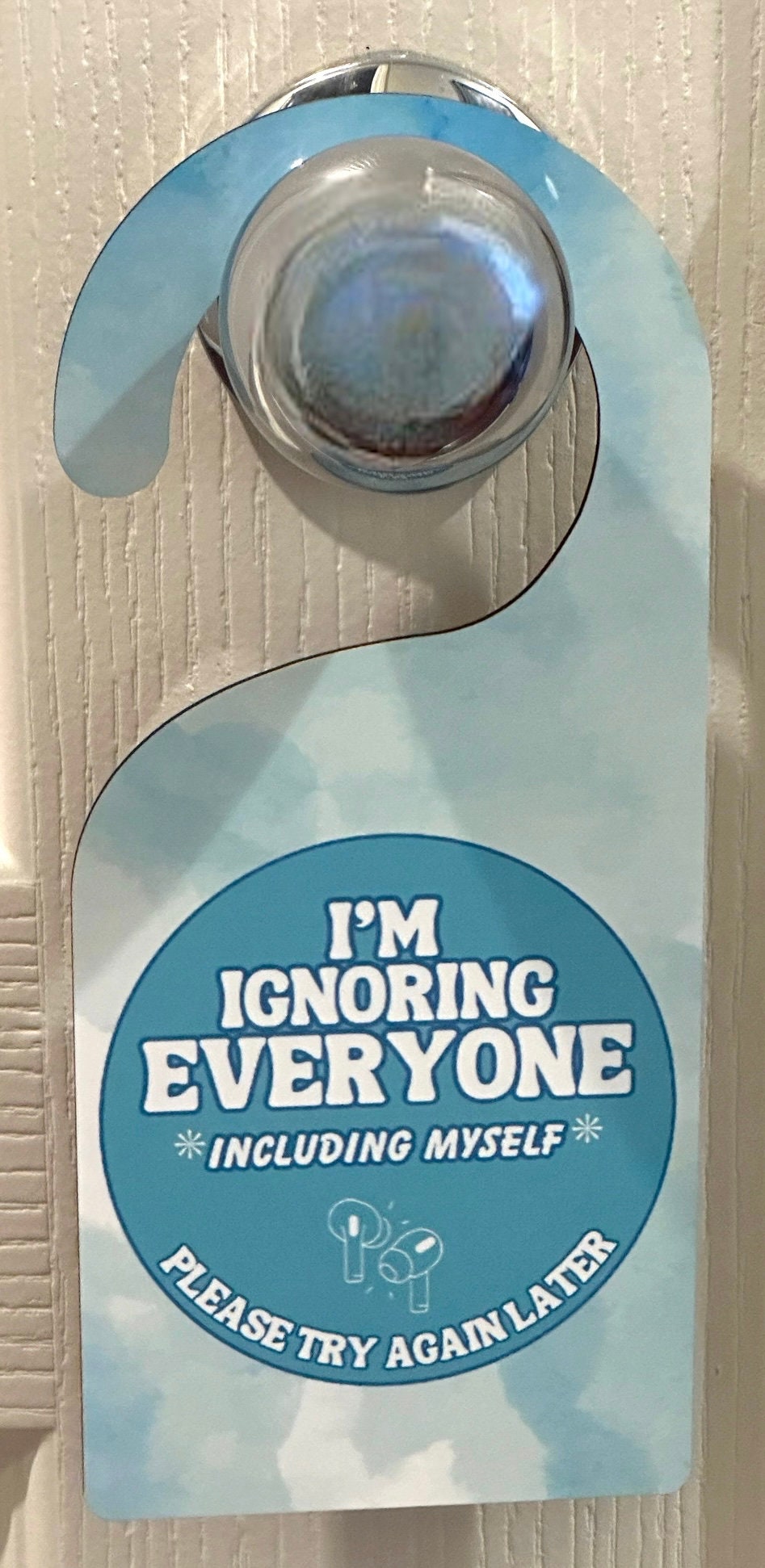 Introvert Gift Do Not Disturb Door Sign Introverting - Etsy