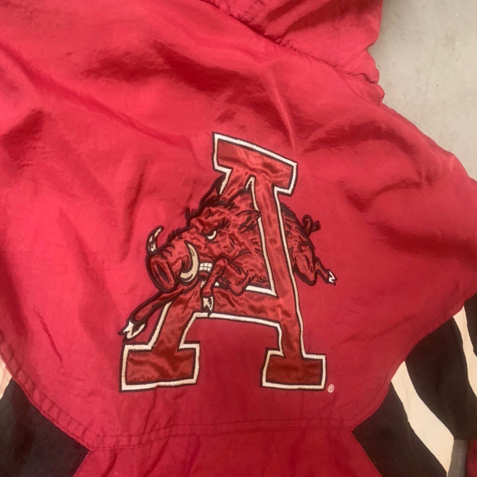 Vintage 90s Arkansas Razorbacks Starter jacket youth XL Etsy